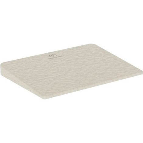 Ideal Standard - Ultra Flat S i.life, Copripiletta in finitura per piatto doccia, Tappo scarico doccia originale, Sabbia
