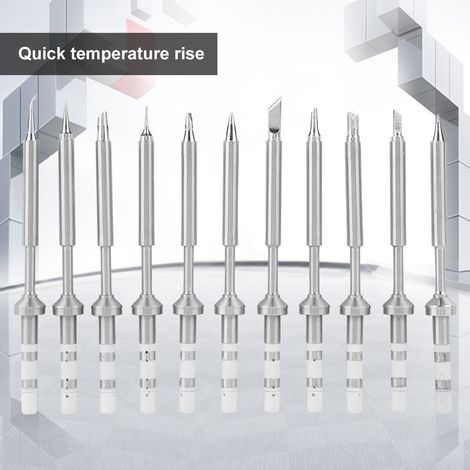 Mini pointes de fer à souder en acier inoxydable de rechange pour fer à souder TS100 (ensemble de 11 pièces) (1/5)
