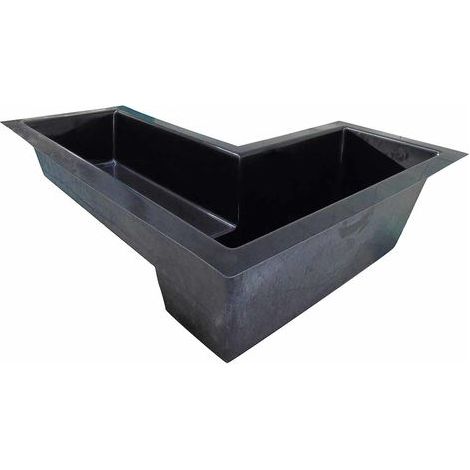 Ubbink – Bassin préformé 650 L en PRV noir – Dimensions 200 x 170 x 60 cm – Résistance UV et gel – Installation facile à deux (1/4)