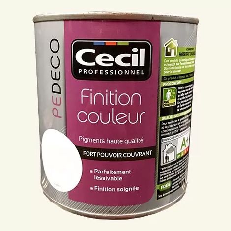 CECIL PE DECO Finition Couleur Kaolin Mat 0,5 L (1/2)