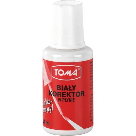 Corrector líquido 20 ml, brocha (10 unidades) toma