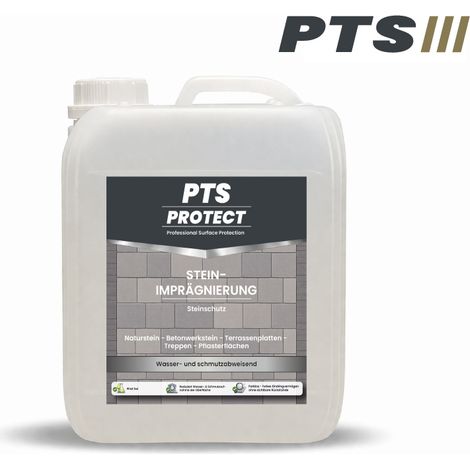 PTS Protect Steinimprägnierung – 5L wasserbasierter Schutz für mineralische Oberflächen, hydrophob und Schmutzabweisend (1/5)
