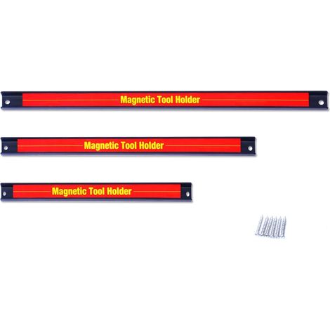 Barres Magnétiques pour Outils 3 Pièces Porte-outils Magnétique Aimant Puissant pour Rangement 200 mm 305 mm et 460 mm (1/5)