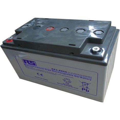 Batterie au plomb étanche RS PRO 12V 60Ah cyclique ( Prix pour 1 )
