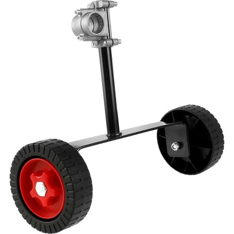 Roues de Débroussailleuse, Portable Roues de Support réglables 2628 mm Universelles pour Débroussailleuse Coupe-Bordures, Roues Auxiliaires Accessoire de Tondeuse (1/5)