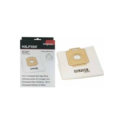Beutel (x4) + Power Series -Filter für NILFISK Advance Pravuum Cleaner