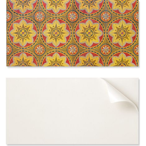Panel de pared de vinilo estampado para comedor, 120x60 cm, dise帽o floral.