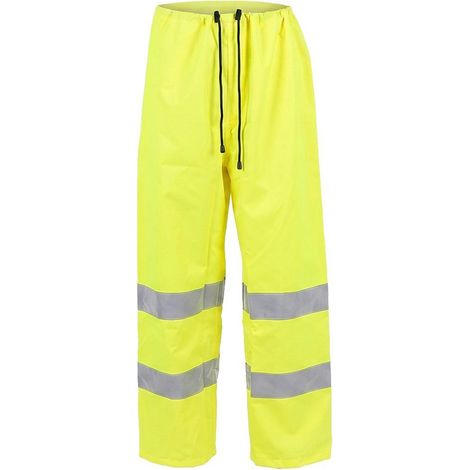 Pantalon alta visibilidad lluvia talla l. 100% impermeable. pantalon impermeable trabajo (1/5)
