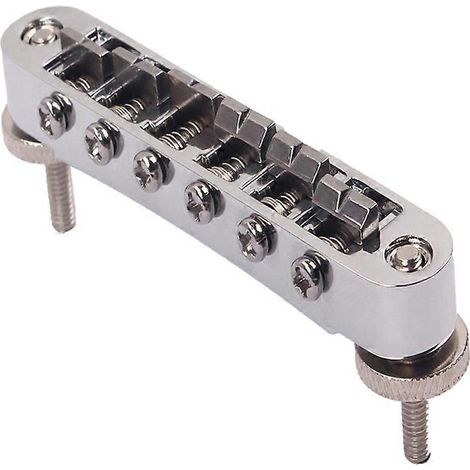Chevalet Tune Matic plaqué, réglable, pour guitares LP-Silver