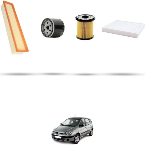 Kit tagliando 4 filtri compatibile con Renault Scenic I 1.9 dti 59kw Dal 2001 (1/5)