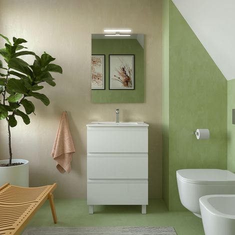 Salgar Schrank SPIRIT 600 3 Metallauszug WEIß GLÄNZEND598 x 810 x 450 mm (1/3)