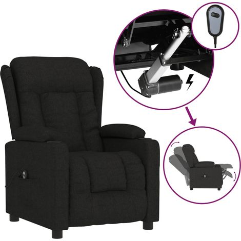 Maison Exclusive - Relaxsessel Elektrisch Schwarz Stoff