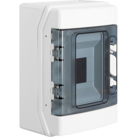 IDE – Coffret électrique étanche IP65 1 rangée 4 modules – Installation extérieure – Plastique ABS sans halogène – Résistance IK08 et 650°C