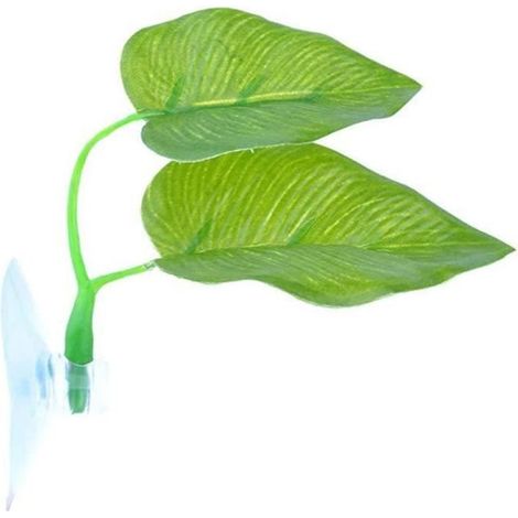 Décoration d'aquarium,Betta Leaf Bed,Betta Feuille Hamac avec ventouse Léger et réaliste de repos pour Aquarium spot Frai Fish Tank (1/4)