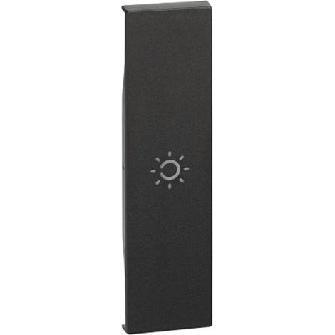 Cubierta de Bticino Living Now con la Light símbolo de 1M negro KG01A (1/2)
