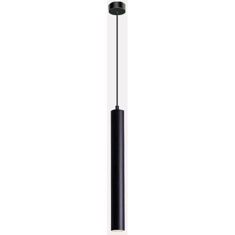 Lampe À Suspension Cylindre - Ø4x30 5cm - LED COB 5W 3000K - Pour Cuisine Île Salon Chambre Bureau - Câble Réglable 120cm - 1 Pièce