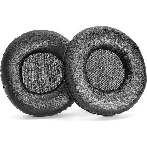Paire de coussinets d'écouteurs en cuir souple de rechange pour une vibration positive 2 pièces de rechange pour coussinets de casque. (1/5)