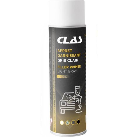 Apprêt garnissant gris clair 500ml spécial carrosserie - CO 1042 - CLAS Equipements (1/2)