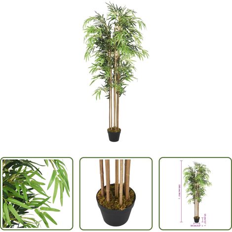 Décoration intérieure - Bambou artificiel 1095 feuilles 150 cm vert (1/5)
