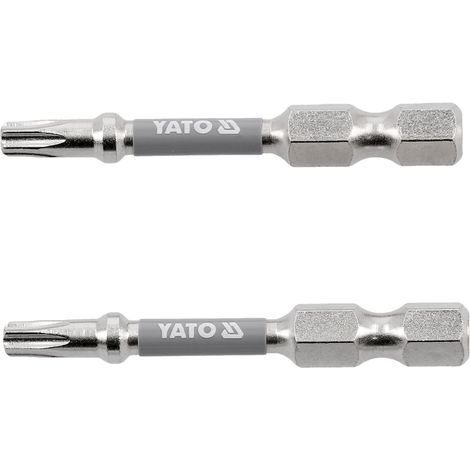 TORX Bits T20 1/4" 50 mm, 2-teilig, S2-Stahl, vernickelt