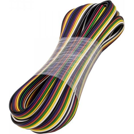 10 Metri Cavo Elettrico Piattina Esa Polare 6X0,25 mmq Per Striscia Led RGBWW RGB+CCT