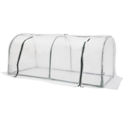 Mini Serre de Jardin,Serre de Jardin Serre Hivernage Cadre de Petite Serre Tomates 1206050 cm PE Tente avec Volet Roulant, pour Balcons, Terrasses, Lits (1/5)