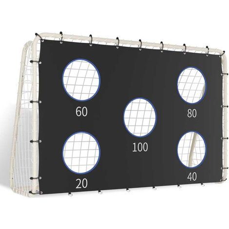 But de football avec panneau  240 cm x 170 cm  But de football pour enfants de haute qualité avec filet, panneau et piquets  Convient à toutes les situations
