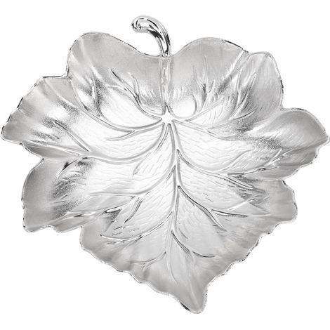 Plateau à bijoux en forme de feuille d'érable, vide-poches en métal, décoration de table de chevet pour femme (1/5)