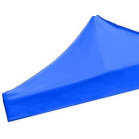 Toldo plegable cuadrado Oxford 420D de 3x3 m, azul, resistente a los rayos UV, impermeable, parasol - Techo de repuesto (1/5)