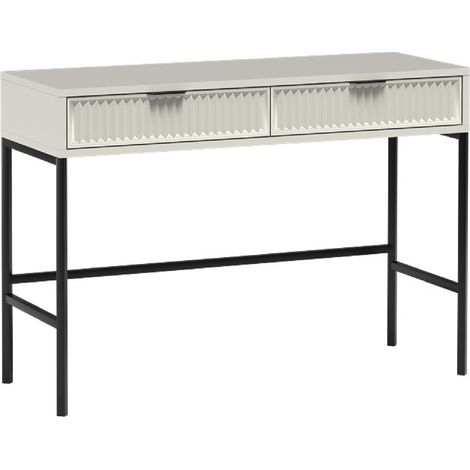 AX LIVING Beige Konsolentisch mit Schubladen Berlinette 9 - 110cm