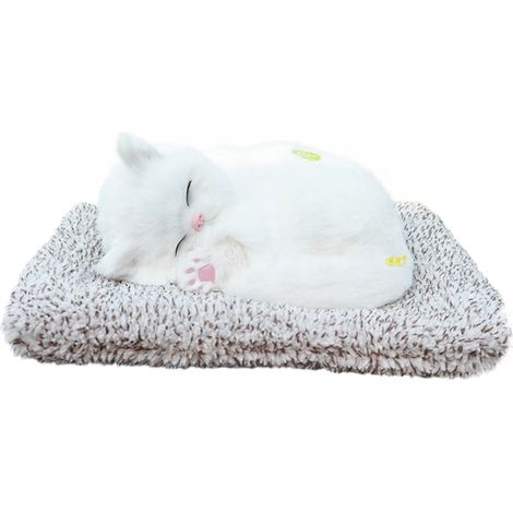 Figurine Chat En Peluche - Avec Son Miaulement - Tapis Pour Animal De Compagnie Intégré - Charbon Actif Déodorant - Ornement Voiture Bureau Maison - 1 Pièce (1/5)