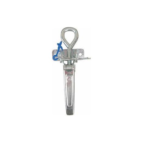Maxter – Poignée de porte d'entrée à cylindre – Entraxe 140mm – Finition chromée – Sens d'ouverture gauche/droite – Crochet inclus