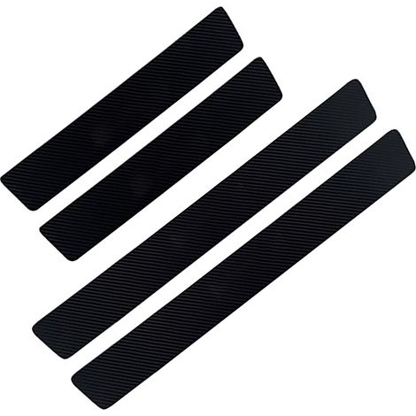 4 x Baguettes de Seuil Auto en PVC Antidérapantes Étanches Pour Tous Véhicules Protège Sous-Porte 60x6,8cm et 40x6,8cm (1/5)