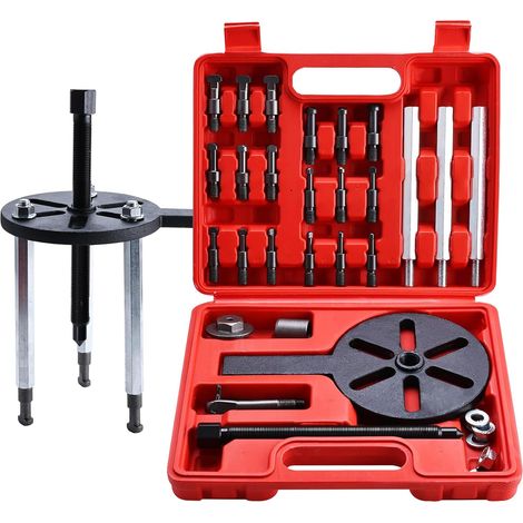 Set of 21 internal bearing pullers from 32 to 112 mm, 3 base holes, internal bearing puller, internal bearing puller, internal bearing puller for