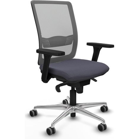 Silla de oficina piqueras y crespo Haches gris tela malla (1/2)