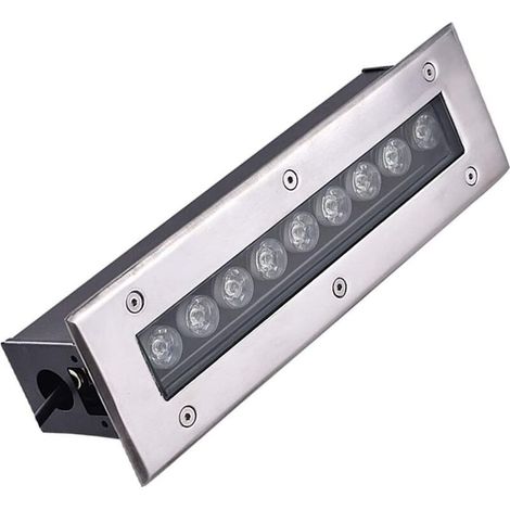 Rechteckige vergrabene Lampe LED-Einbauwand-Außenwaschstreifen-Fliesenlampe wasserdichte Linie quadratischer Parkstrahler