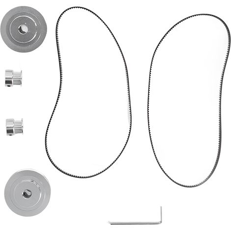 Synchrongetriebe mit Hochleistungs- und hochfestem Riemen für 3D-Drucker: 20 Zähne 5 mm (0,2 Zoll) + 60 Zähne 8 mm (0,31 Zoll) (1/5)