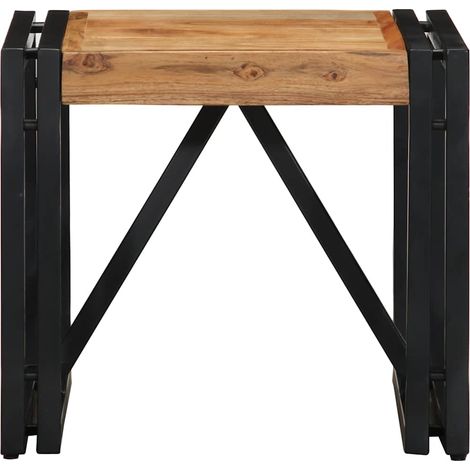 Maison Exclusive - Tavolino da Salotto 40x40x35 cm in Legno Massello di Acacia (1/5)