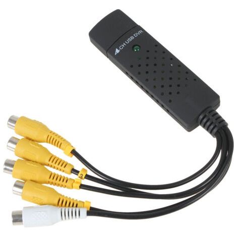 Carte D'acquisition Usb 2.0 Pour Pc, Capture Vidéo 4 Canaux + 1 Audio, Pc Portable, Réseau