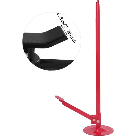 Support de levage, hauteur réglable, grande capacité de charge, ROUGE (1/2)