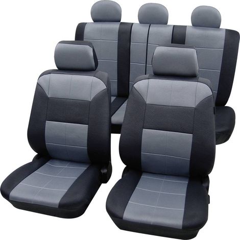 Set di coprisedili Petex Dakar grigio e nero