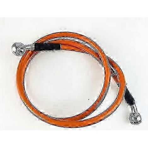 Durite de frein hydraulique tressée pour moto, longueur 950 mm - 2200 mm, raccord banjo 10 mm, compatible Suzuki, Kawasaki, Yamaha et Honda (40 cm). (1/5)