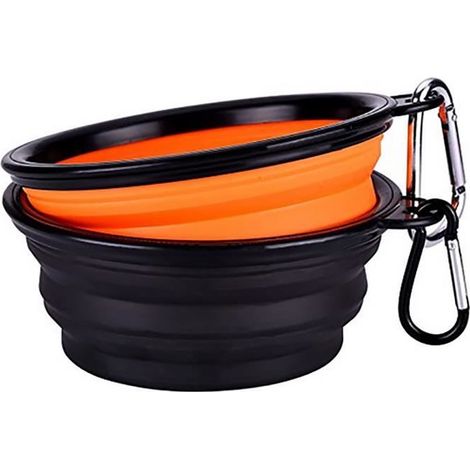 Bol pour animal de compagnie - SSStancy - Pliant Voyage - Silicone - 2pcs - Léger et Portable (1/4)