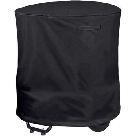 Housse imperméable et robuste pour broyeur de branches et de feuilles (85 x 110 cm). noire (1/4)