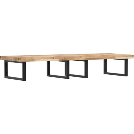 Maison Exclusive - Estante de lavabo de pared acero y madera maci