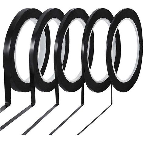 Lignes de plomb pour vitraux de 360 yards, ruban de ligne de traçage PET noir de largeur