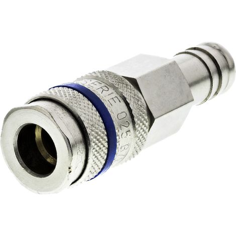 Raccord rapide pneumatique RS PRO, Tuyau cannelé vers Mâle 13mm CEJN 320, JWL 520, JWL 530, Legris, Parker PEF, Rectus ( Prix pour 1 ) (1/2)