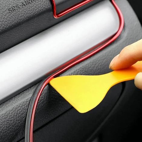 Bande LED intérieure 10m PVC rouge éclairage ambiant décoratif pour voiture kit (1/5)