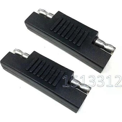 2 Stück SAE-Steckverbinder (SAE auf SAE) mit verpolungssicherem Schnellanschlusskabel und Steckeradapter für Solarpanel-Akkuladegeräte (1/4)