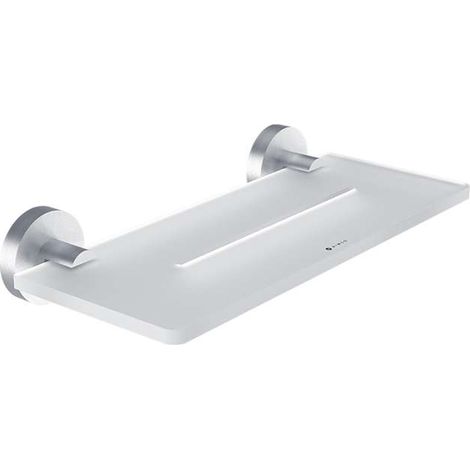 Nimco Unix - Mensola, lunghezza 30 cm, acciaio inox spazzolato UNM X430-10 (1/3)